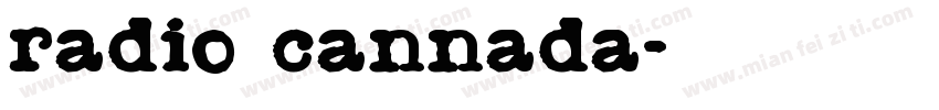 radio cannada字体转换
